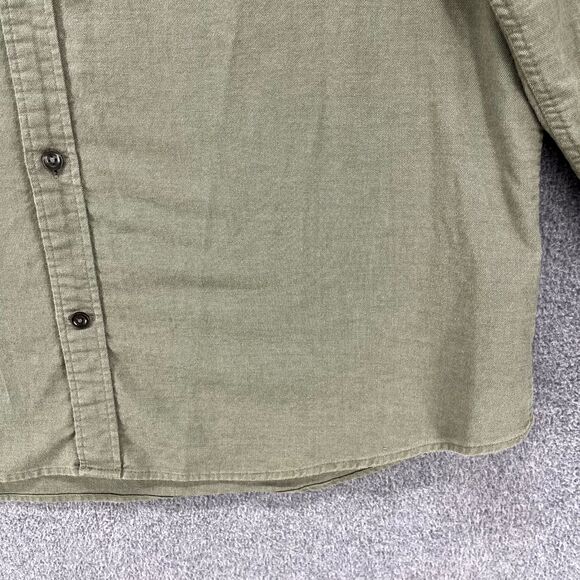 Express Shirt Mens Large Green Button Down Long Sleeve pocket cotton - Picture 7 of 16